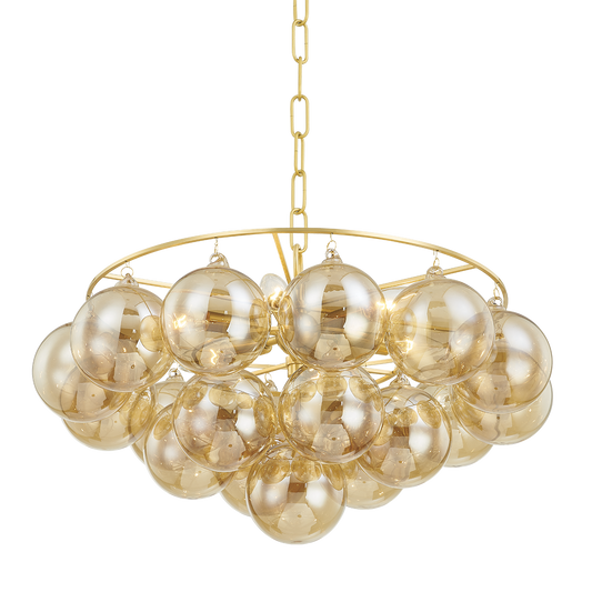 Mimi Chandelier in Aged Brass Finish