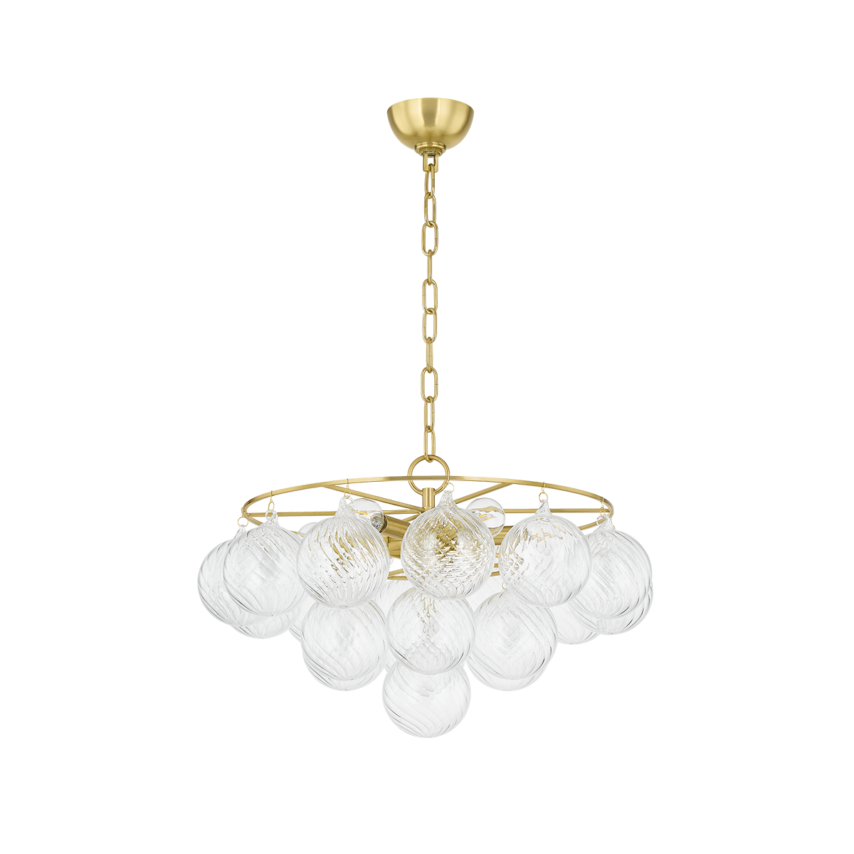 MIMI Chandelier in AGED BRASS Finish