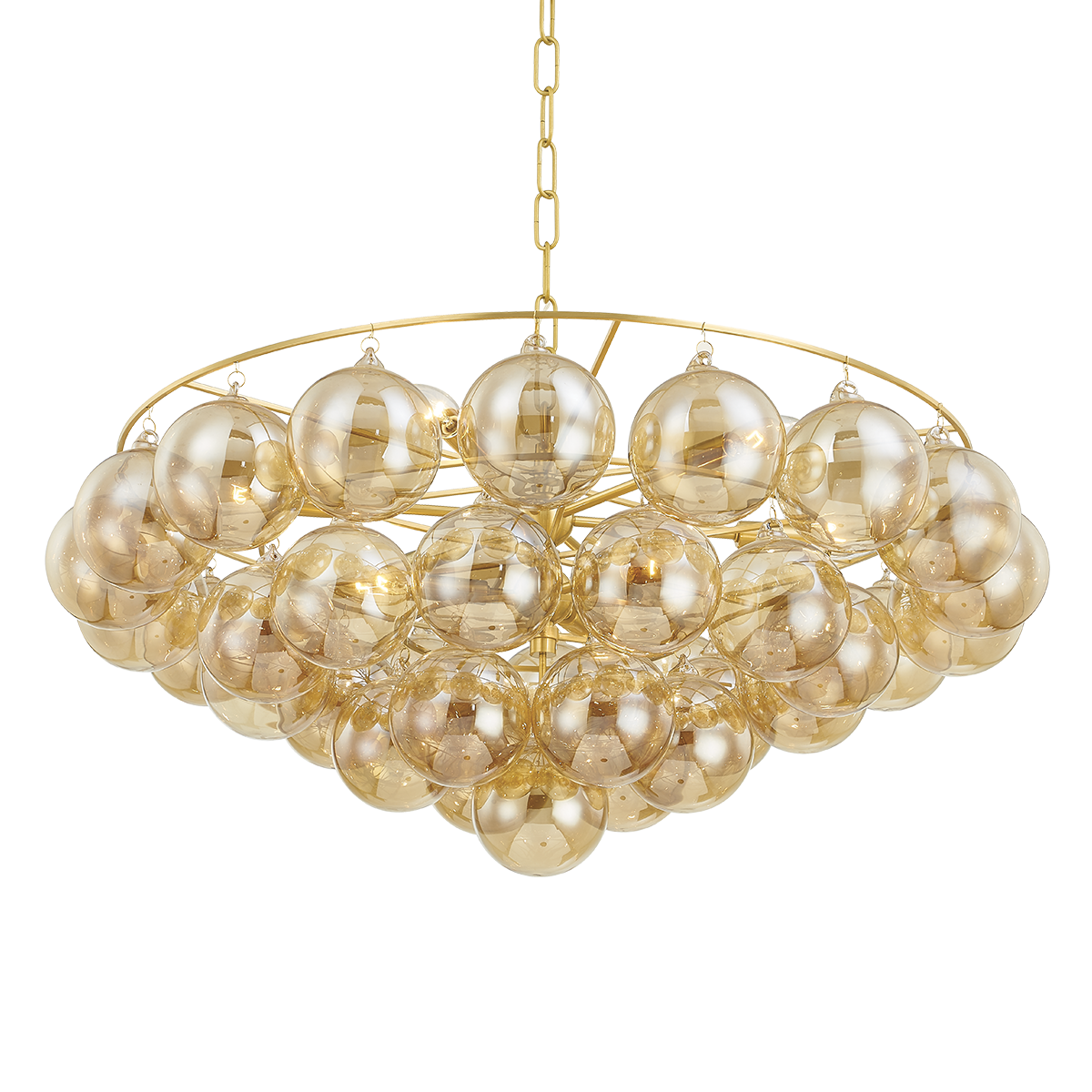 Mimi Chandelier in Aged Brass Finish