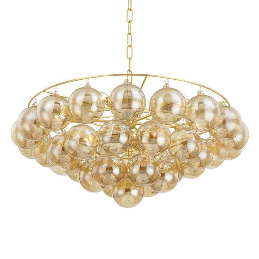 Mimi Chandelier in Aged Brass Finish