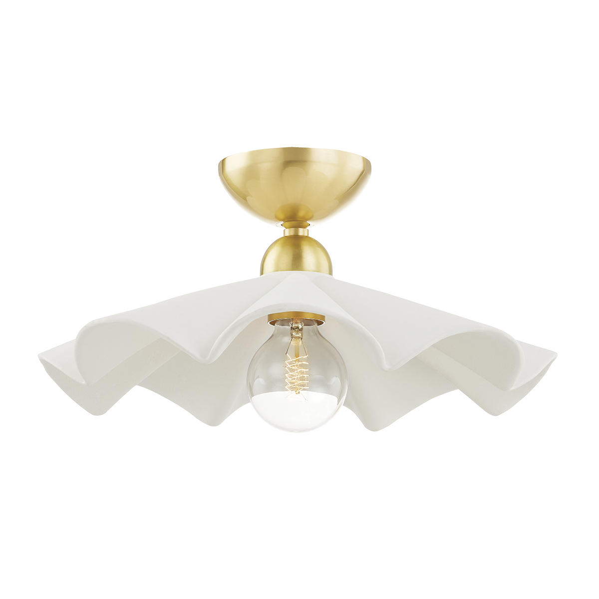 Maisie Pendant in Aged Brass Finish