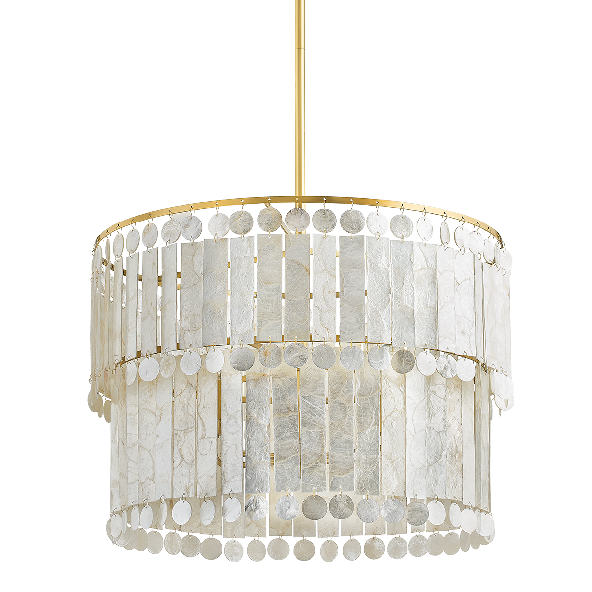 Melisa Chandelier in Aged Brass Finish