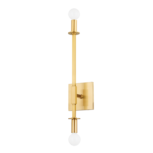 MILANA Wall Sconce in Aged Brass Finish