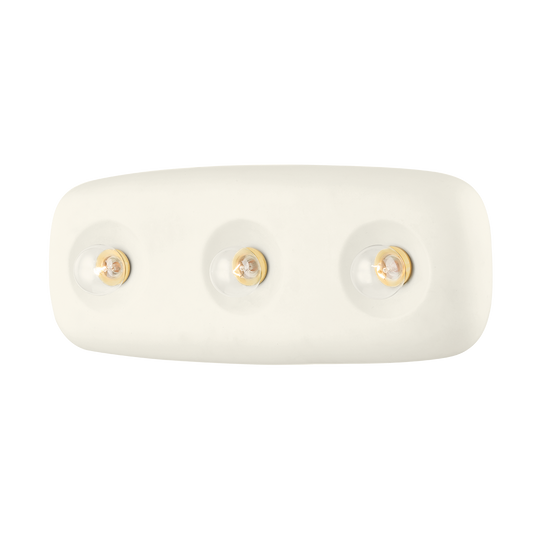 Colleen Bath and Vanity in AGED BRASS/SATIN IVORY Finish