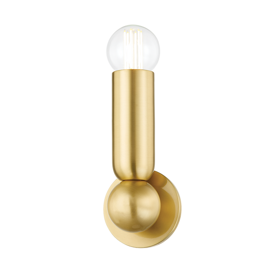 LOLLY Wall Sconce in Aged Brass Finish