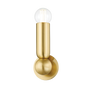 LOLLY Wall Sconce in Aged Brass Finish