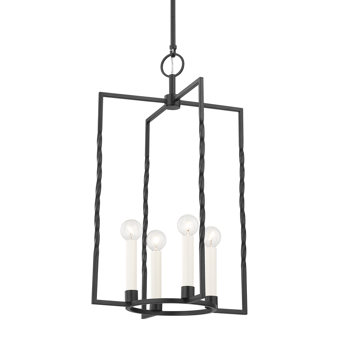 ADELAIDE Lantern in TEXTURED BLACK Finish