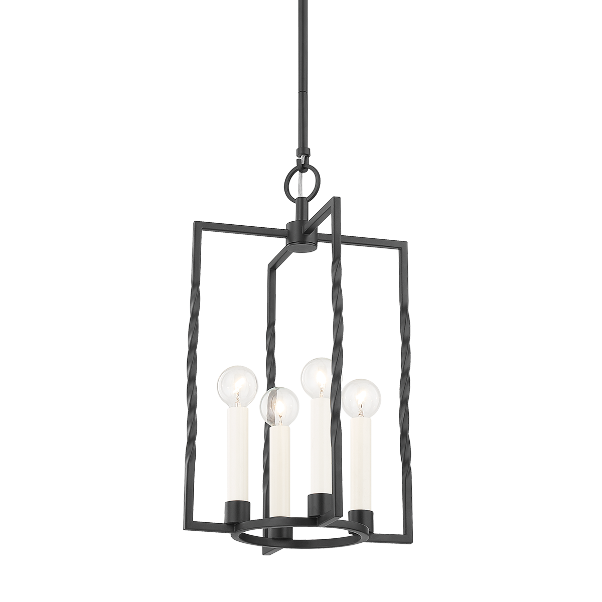 ADELAIDE Lantern in TEXTURED BLACK Finish