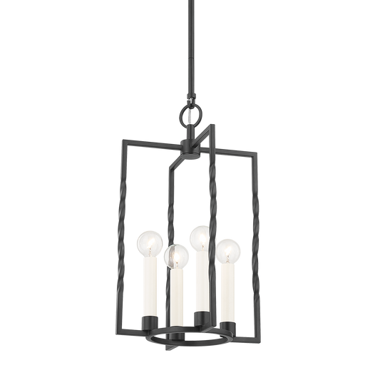 ADELAIDE Lantern in TEXTURED BLACK Finish