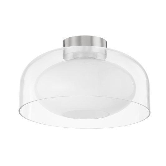GIOVANNA Flush Mount in Polished Nickel Finish