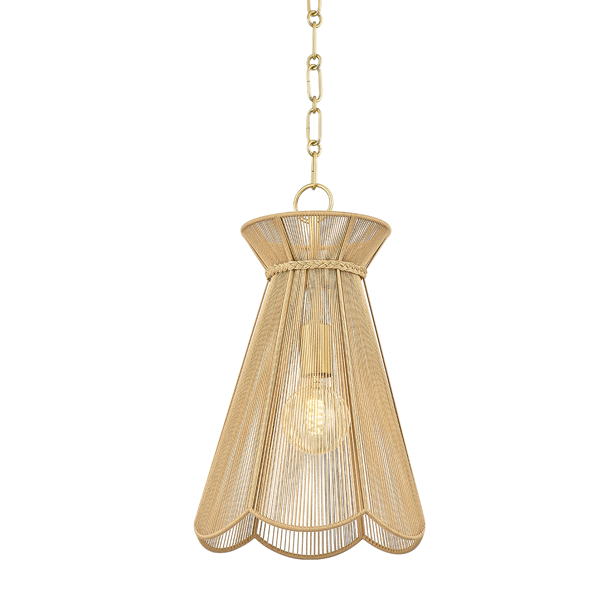 AALIYAH Pendant in Aged Brass Finish