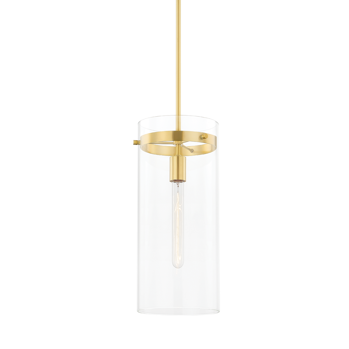 HAISLEY Pendant in Aged Brass Finish