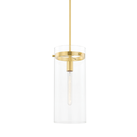 HAISLEY Pendant in Aged Brass Finish