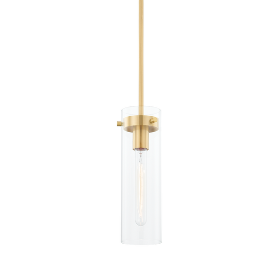 HAISLEY Pendant in Aged Brass Finish
