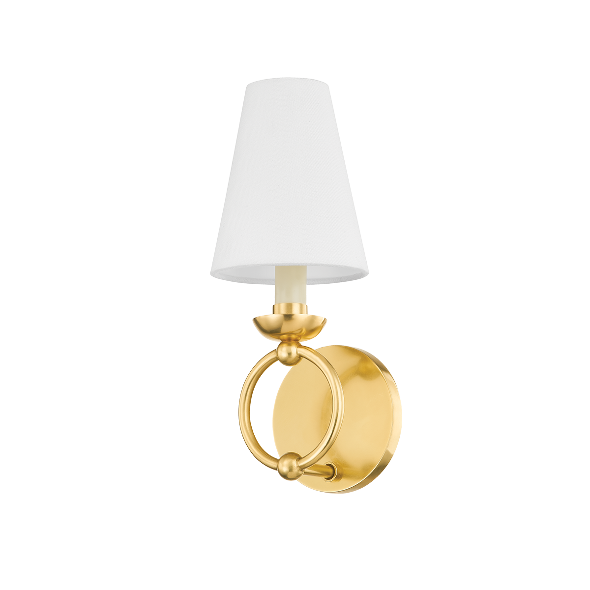 HAVERFORD Wall Sconce in Aged Brass Finish