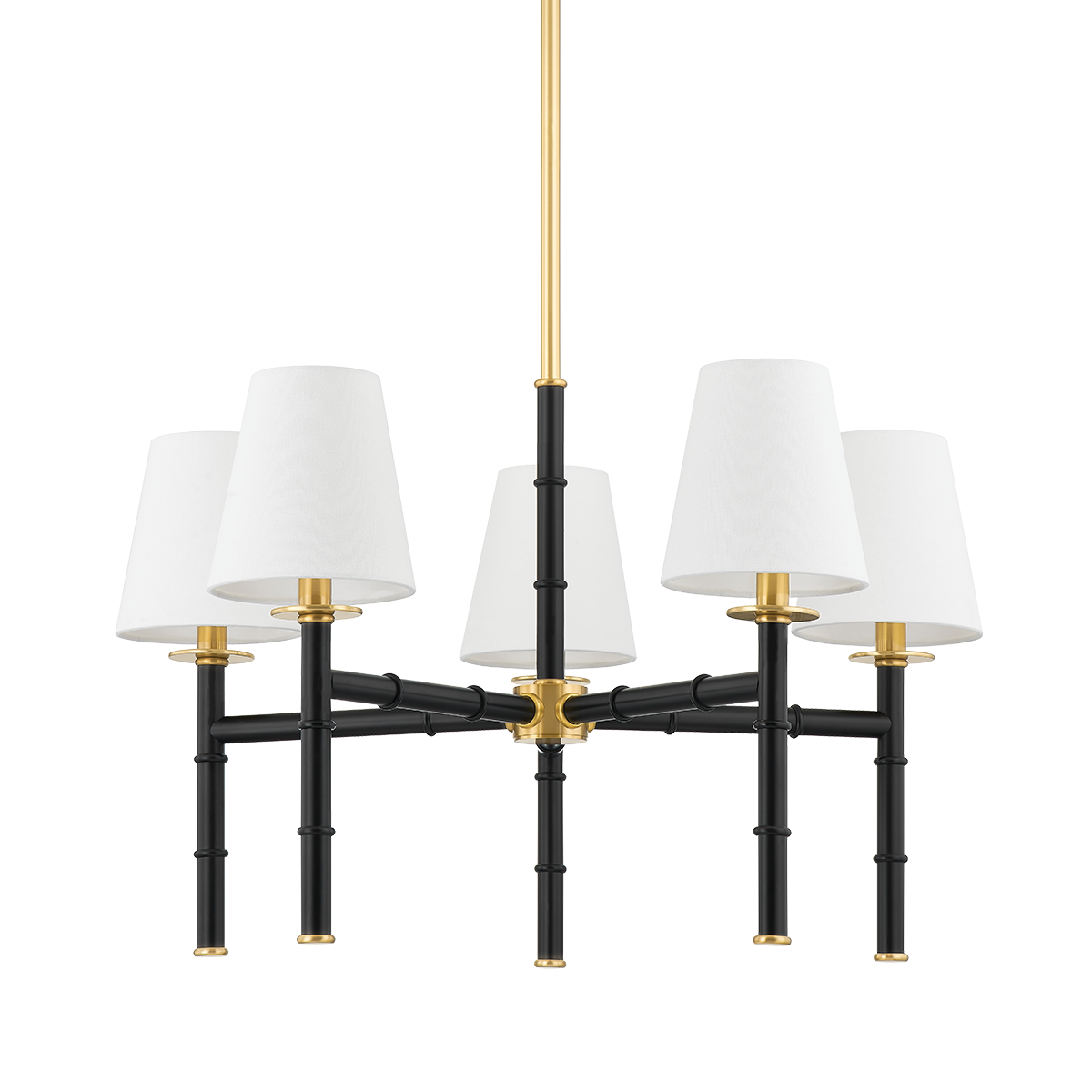 BANYAN Chandelier in Aged Brass Finish