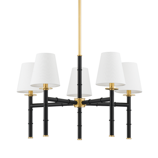 BANYAN Chandelier in Aged Brass Finish