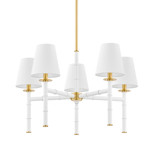 BANYAN Chandelier in Aged Brass Finish