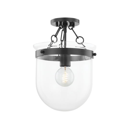 DUNBAR Semi Flush in Old Bronze Finish