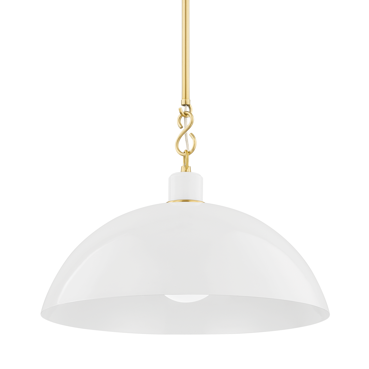 CAMILLE Pendant in Aged Brass Finish