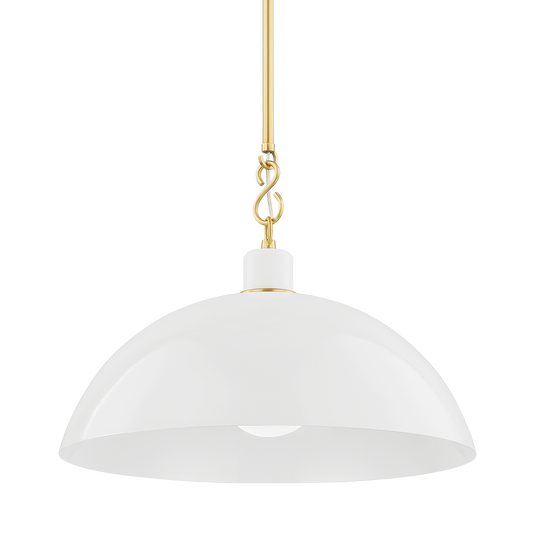 CAMILLE Pendant in Aged Brass Finish