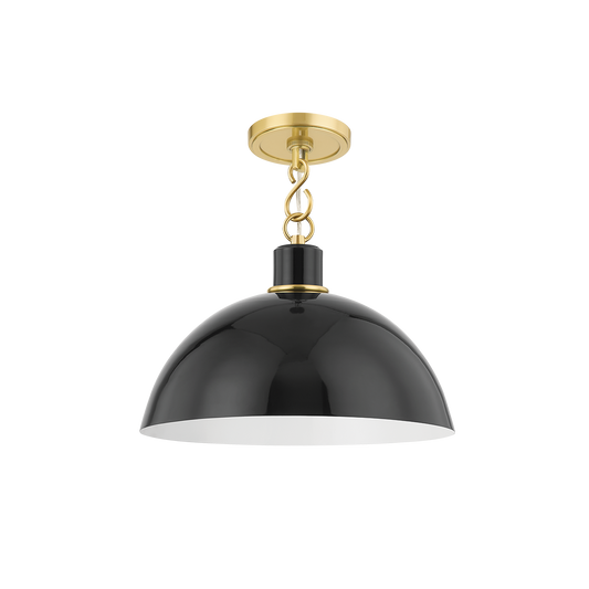 CAMILLE Pendant in Aged Brass Finish