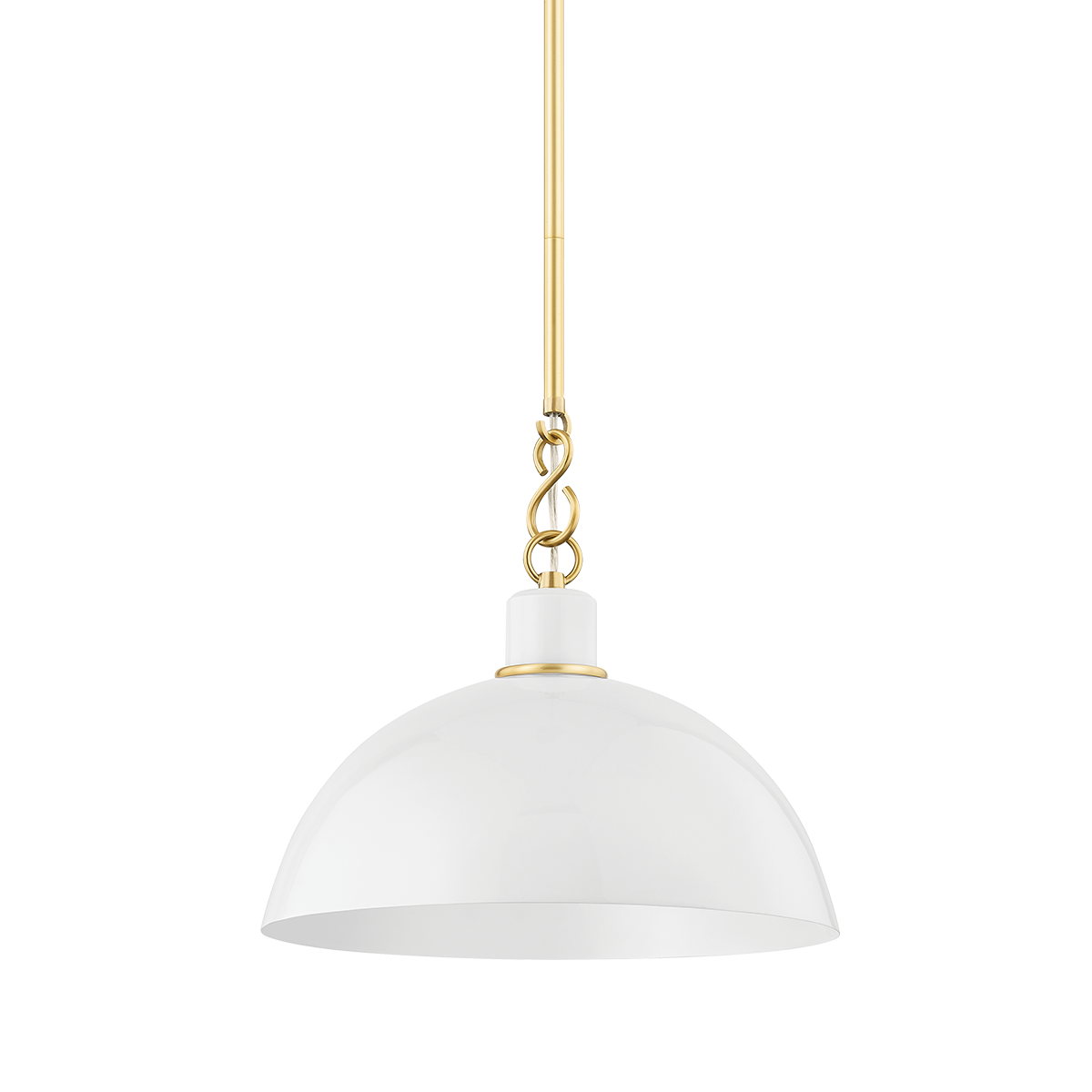 CAMILLE Pendant in Aged Brass Finish