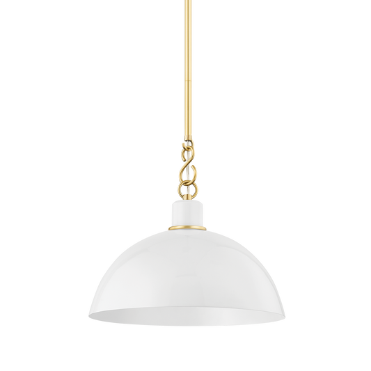 CAMILLE Pendant in Aged Brass Finish