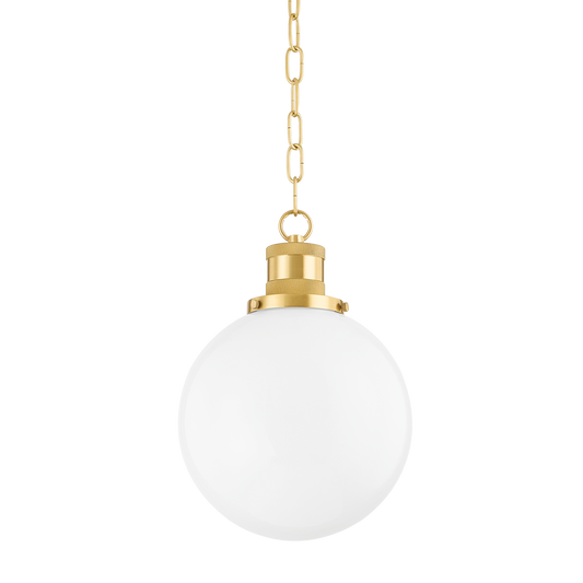 BEVERLY Pendant in Aged Brass Finish