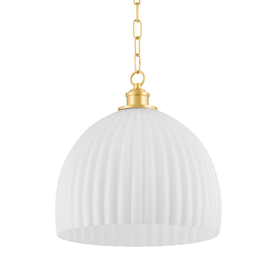 HILLARY Pendant in Aged Brass Finish