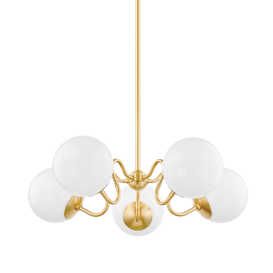 HAVANA Chandelier in Aged Brass Finish