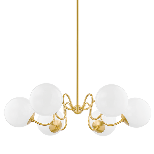 HAVANA Chandelier in Aged Brass Finish