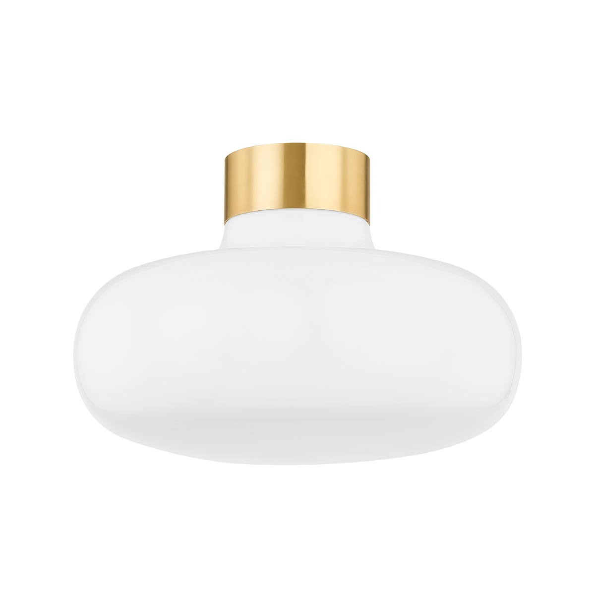 ELIANA Flush Mount in Aged Brass Finish