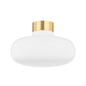 ELIANA Flush Mount in Aged Brass Finish