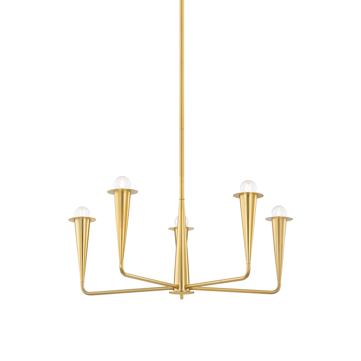 DANNA Chandelier in Aged Brass Finish