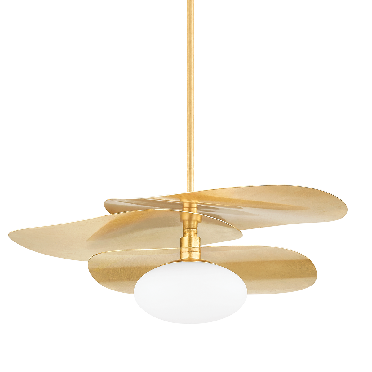 ALLIDA Pendant in Vintage Gold Leaf Finish