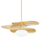 ALLIDA Pendant in Vintage Gold Leaf Finish