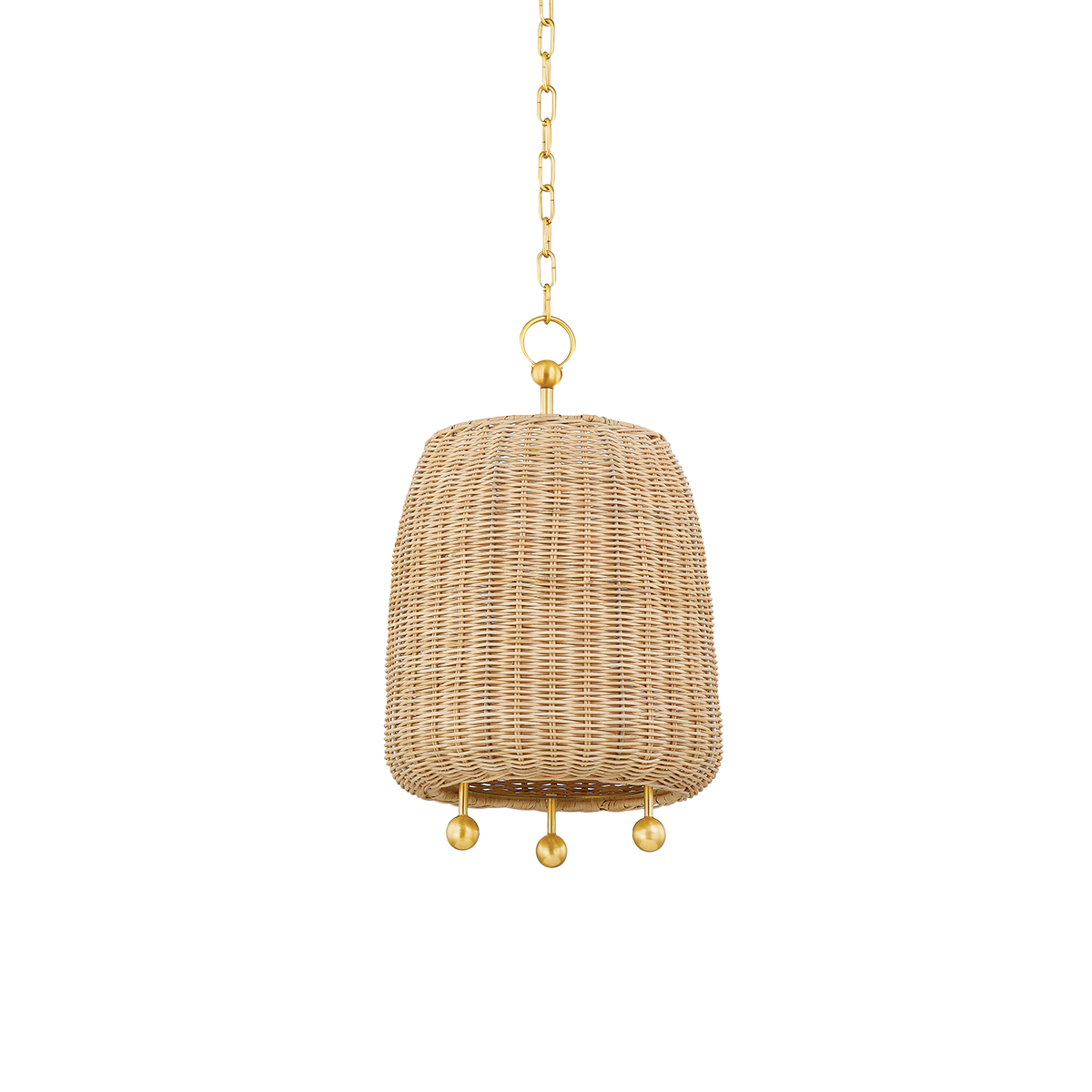 ELENA Pendant in Aged Brass Finish