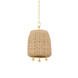 ELENA Pendant in Aged Brass Finish