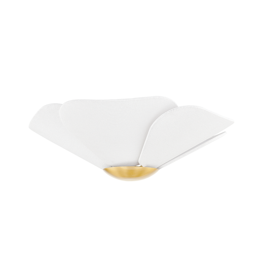 MADELINE Flush Mount in Aged Brass Finish