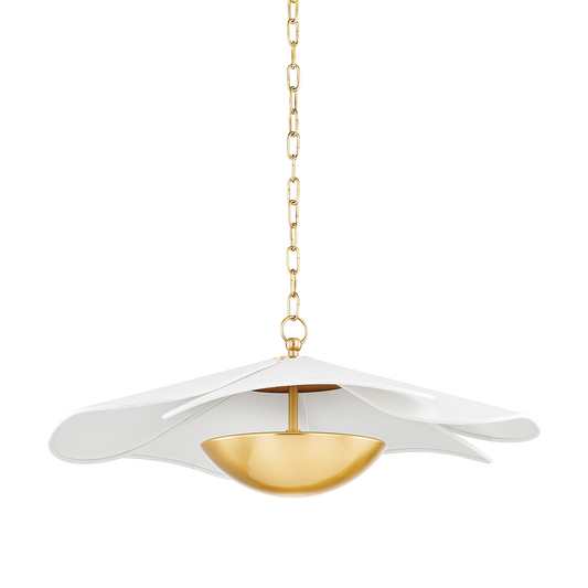 MADELINE Pendant in Aged Brass Finish