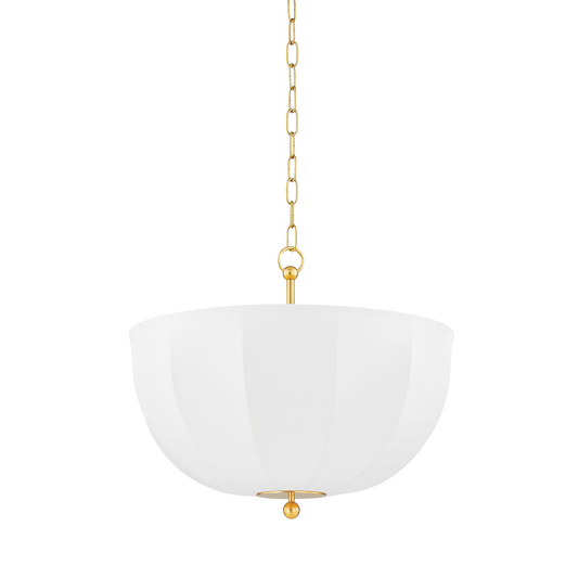 MESHELLE Pendant in Aged Brass Finish