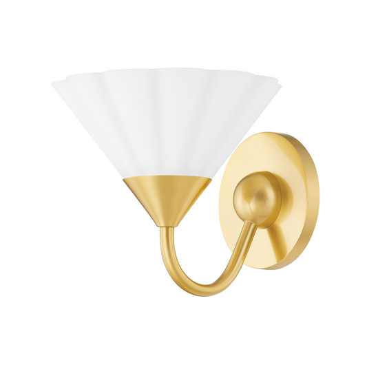 KELSEY Wall Sconce in Aged Brass Finish