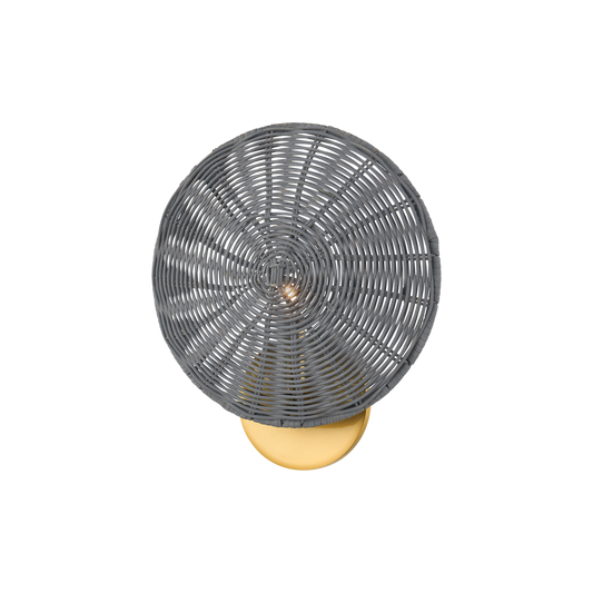 DESTINY Wall Sconce in Aged Brass Finish