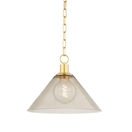ANNIEBEE Pendant in Aged Brass Finish