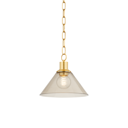 ANNIEBEE Pendant in Aged Brass Finish