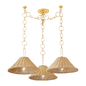 DALIA Chandelier in Aged Brass Finish