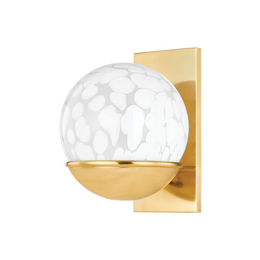 CLEO Wall Sconce in Aged Brass Finish