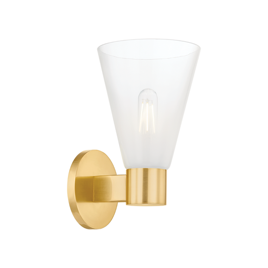 ALMA Wall Sconce in Aged Brass Finish