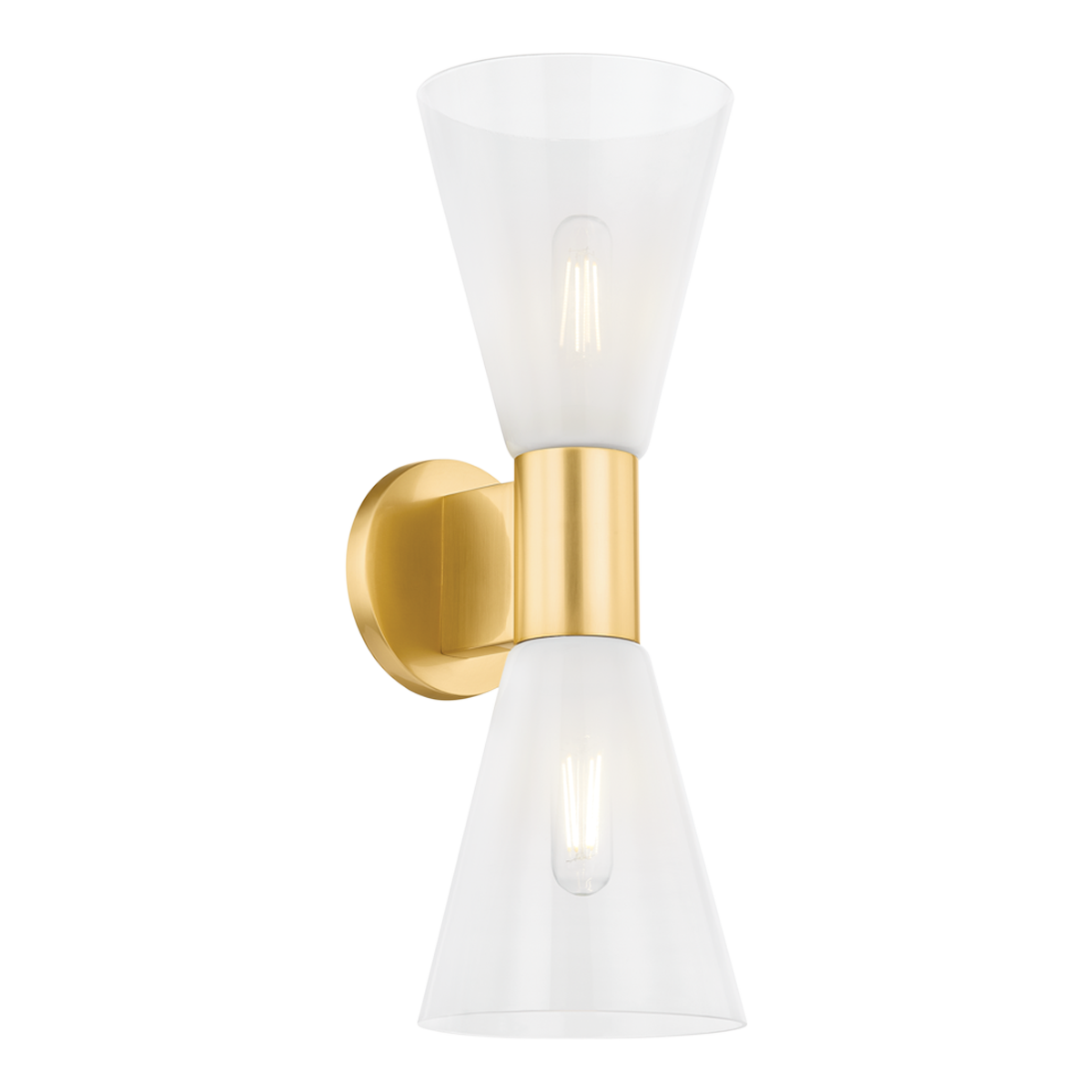 ALMA Wall Sconce in Aged Brass Finish